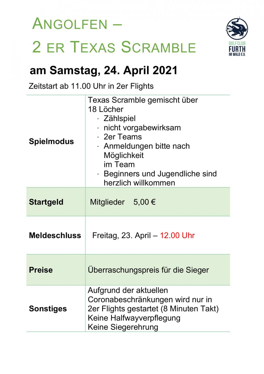 Angolfen 2er Texas Scramble